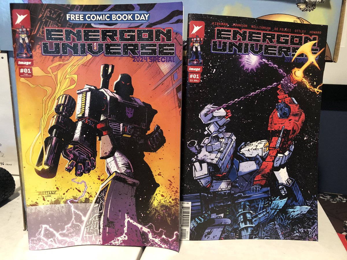 Ok. Shame on me for not knowing, and yes, it’s only 4 bucks, but I can’t believe the Energon book I bought today is exactly the same as the FCBD version I grabbed Saturday. Had no idea. Figured there was more to it. Bummer. #comics @ImageComics @RobertKirkman #EnergonUniverse