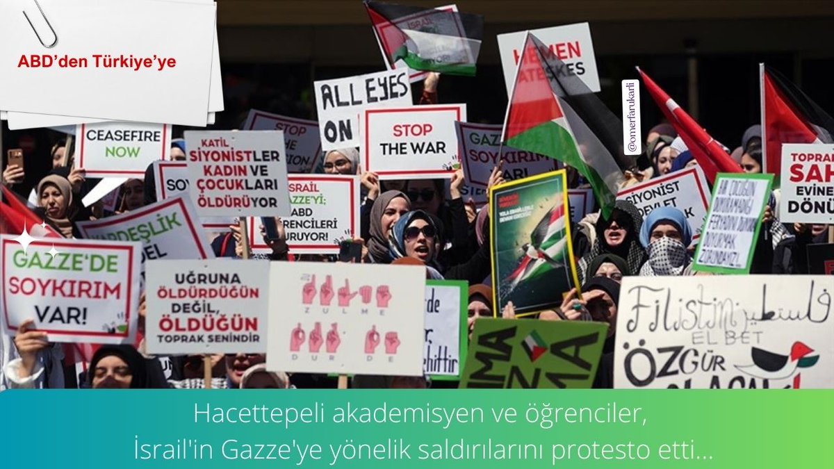 Hacettepe Üniversitesi'nde İsrail'in saldırıları protesto edildi
#gundem #onecikanlar #kimnededi #manset #kesfet #Gazze