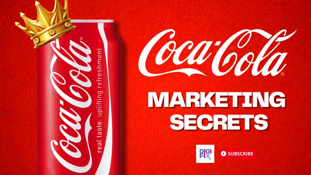 Coca Cola Marketing Strategies | Coca Cola marketing secrets
youtu.be/FGp6Hg_ormU?si…
#cocacola #marketing #marketingstrategy