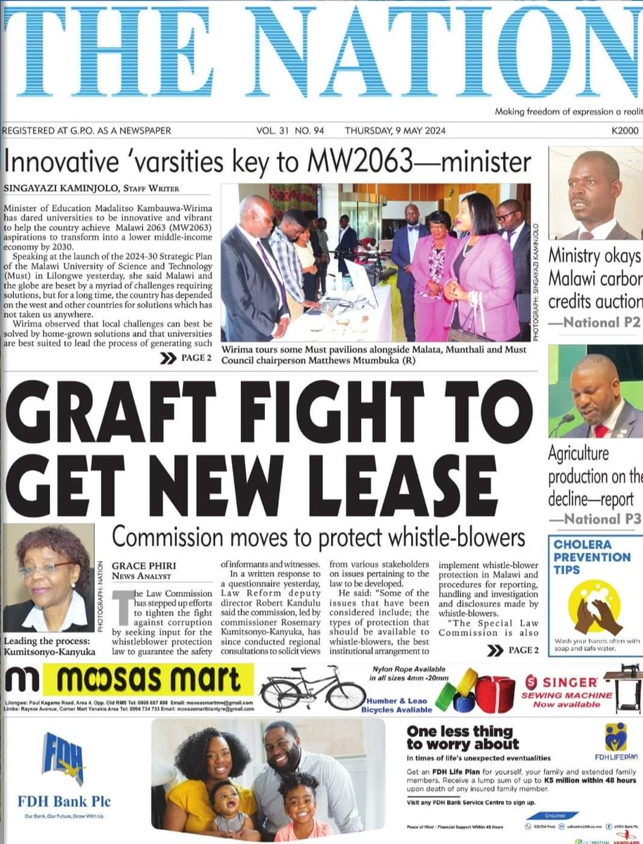 Today's Front Page 
www.mwnation/com/epaper