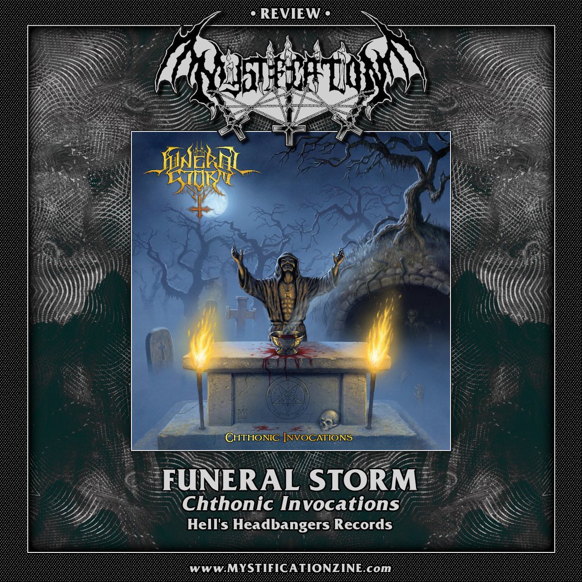 FUNERAL STORM – Chthonic Invocations (2024) | REVIEW Black metal from Athens, Greece. Second LP. mystificationzine.com/2024/05/08/fun…