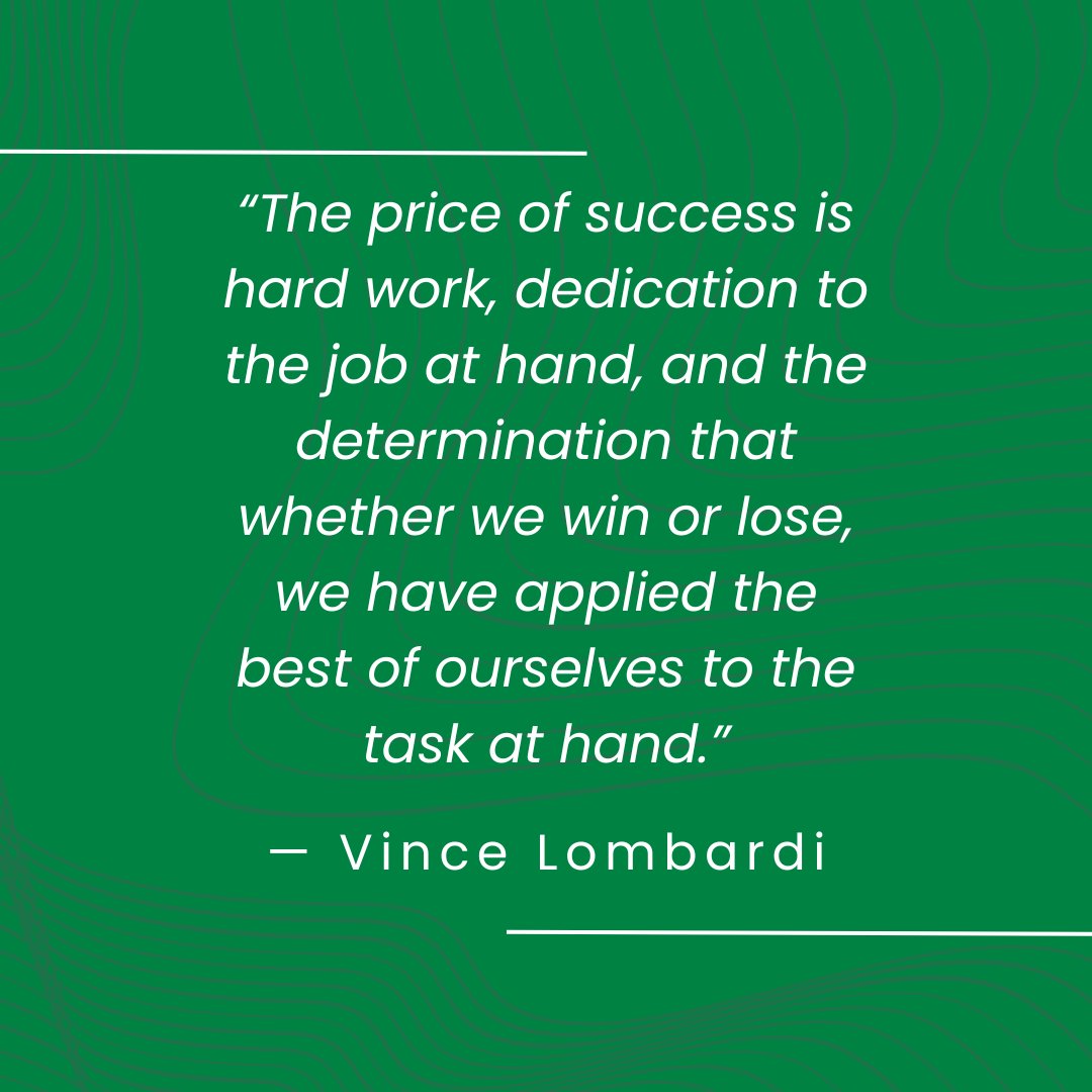 Be driven by passion, dedication, and a determined pursuit of excellence. 

Regardless of the outcome, take pride in knowing that you gave your all.

#QuoteOfTheDay #VinceLombardi
 #mkehomes #mkeliving #withyouonyourjourneyhome