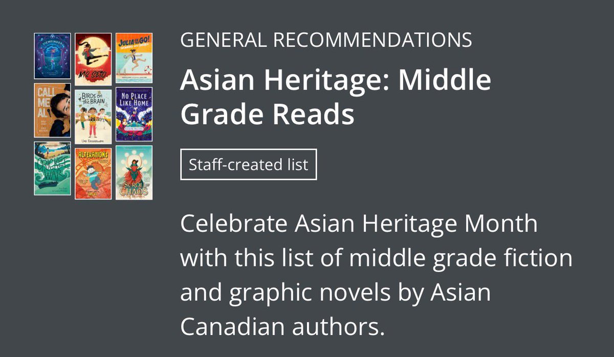 Thank you Halifax Public Libraries for recommending THE LEGENDARY MO SETO!! 📚💕 halifax.bibliocommons.com/list/share/113…
#ProudToBeCanadian #AAPIHeritageMonth #KickItWithMo #BookRecommendations #books #libraries