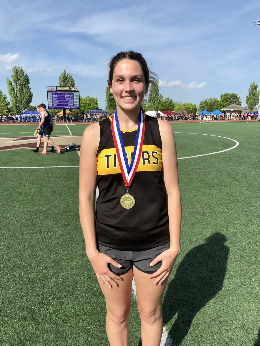 . @PalmertonHS Nataly Walters and @nwlehighsd Sadie Fenstermaker captured individual titles at the @Colonial_League T&F Championships Wednesday. Walters won her third straight league title in the triple jump, and Fenstermaker won the shot put for the second year in a row.