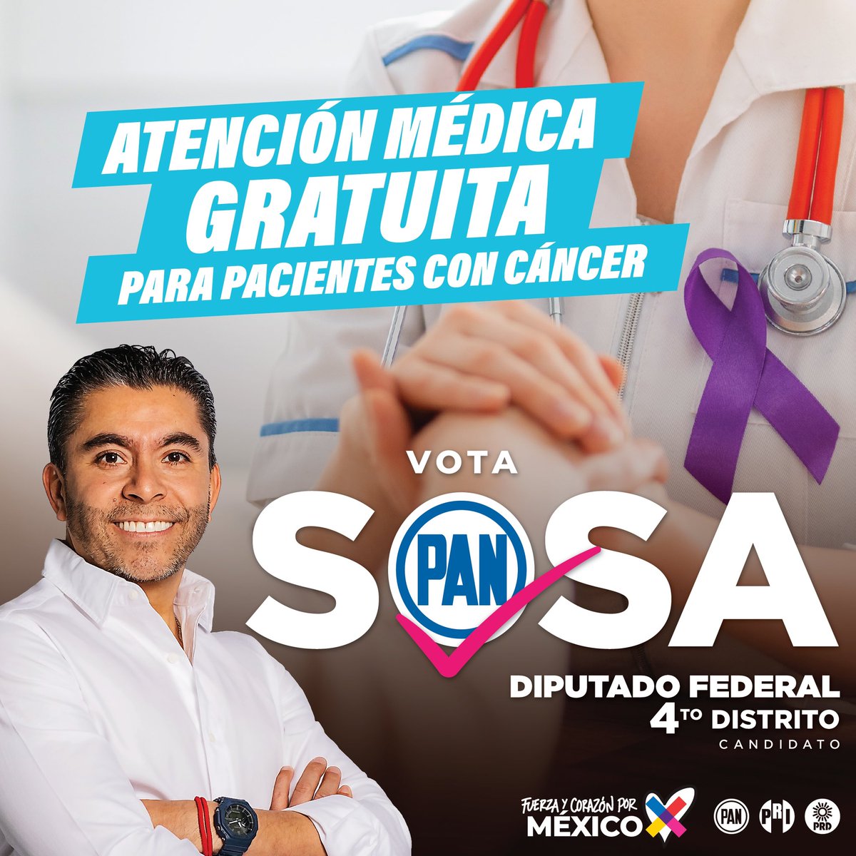 Legislaremos para mejorar el sistema de salud, las y los mexicanos que luchan contra el cáncer merecen tener medicamentos suficientes y una atención médica de calidad. #Propuestas #Querétaro #DiputadoFederal