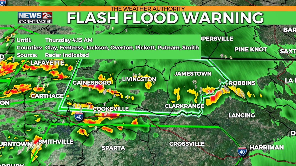 WEATHER ALERT: Flash Flood Warning for the area in green. Stay tuned to #wkrn. Interactive Radar - wkrn.com/radar?utm_medi… #WeatherAuthority