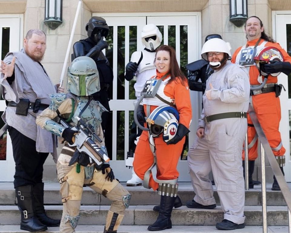 NAFCPL's tweet image. Join us this Saturday, May 11 from 11 AM - 3 PM for a free Star Wars Block Party at the Cultural Arts Center!

Enjoy cosmic crafts, meet Star Wars characters, and explore the new exhibit "Star Wars Meets Indiana Jones: The Hero’s Journey of Dr. David West Reynolds".