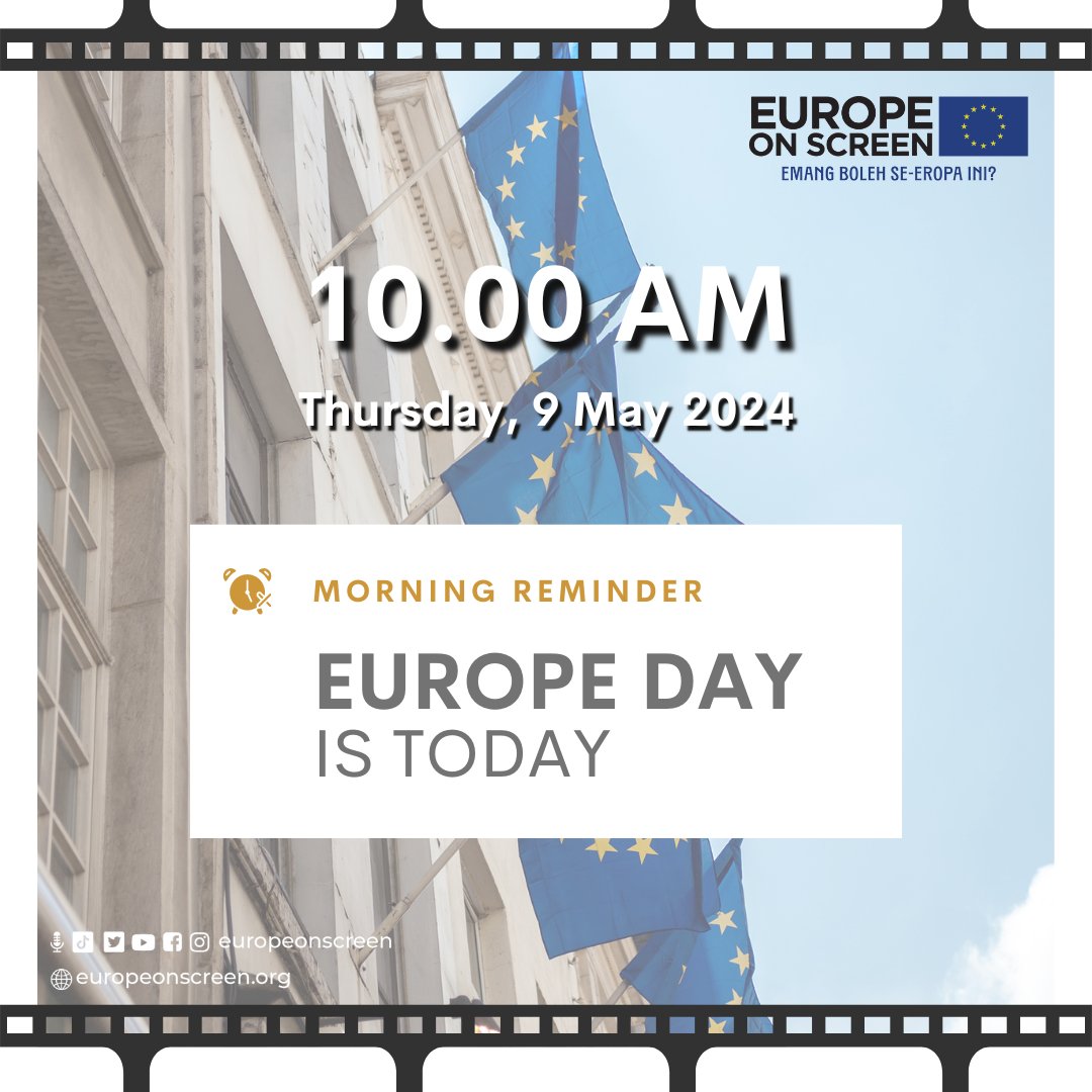 Embrace unity, celebrate diversity. Happy EU Day! 🇪🇺✨️ #EuropeDay #EuropeOnScreen #EmangBolehSeEropaIni
