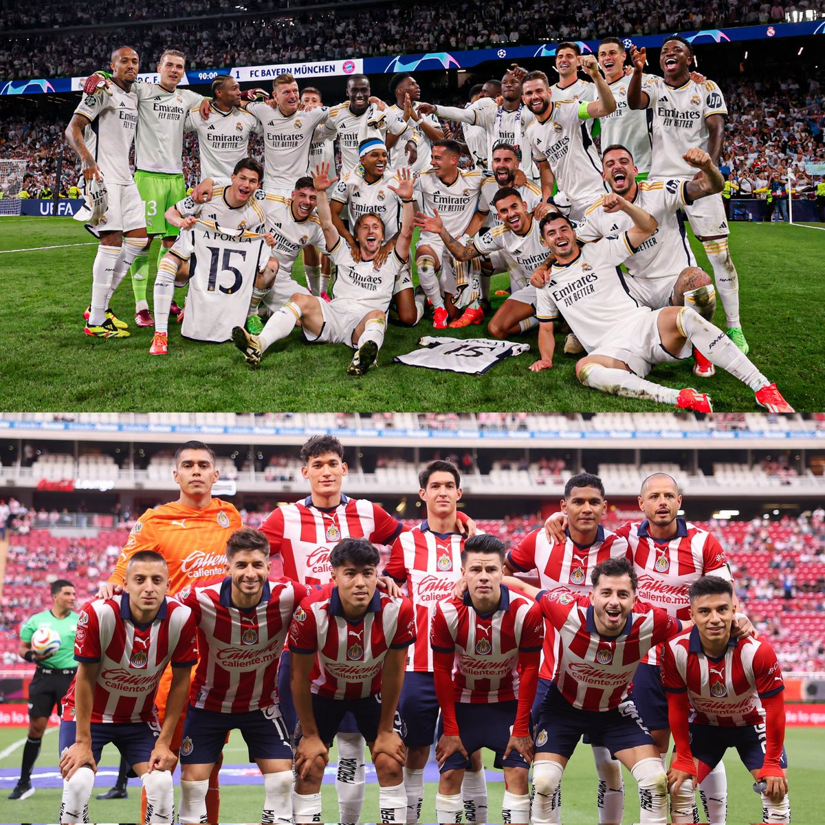 Un buen día para ser de Chivas y el Real Madrid

Los equipos más grandes del mundo 🔝👏🏼