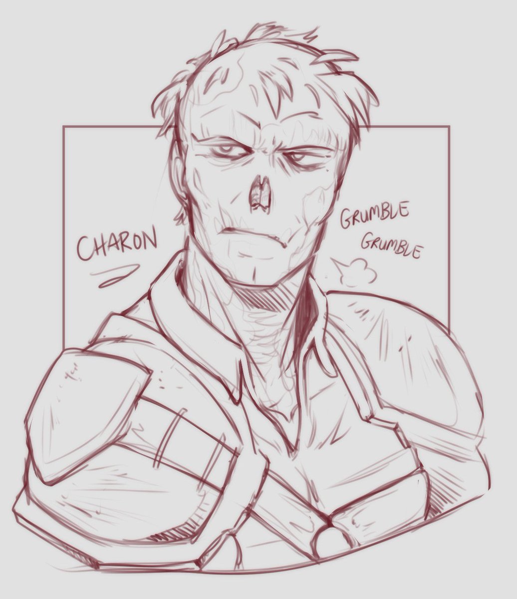 [fallout] i kinda like this sketch of Charon ✧.*