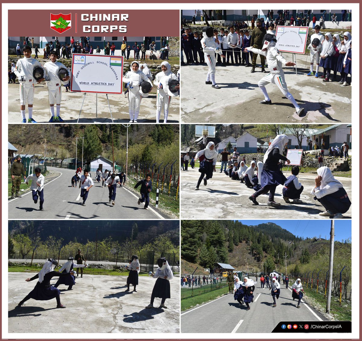 'Sports, strength, self-confidence & success' On the occasion of #WorldAthleticsDay, #ChinarWarriors organised sports activities at AGS Raghavan, T-Suntwari,Kupwara on 07 May 24. #progressingJK#NashaMuktJK #VeeronKiBhoomi #BadltaJK #Agnipath #Agniveer #Agnipathscheme #earthquake