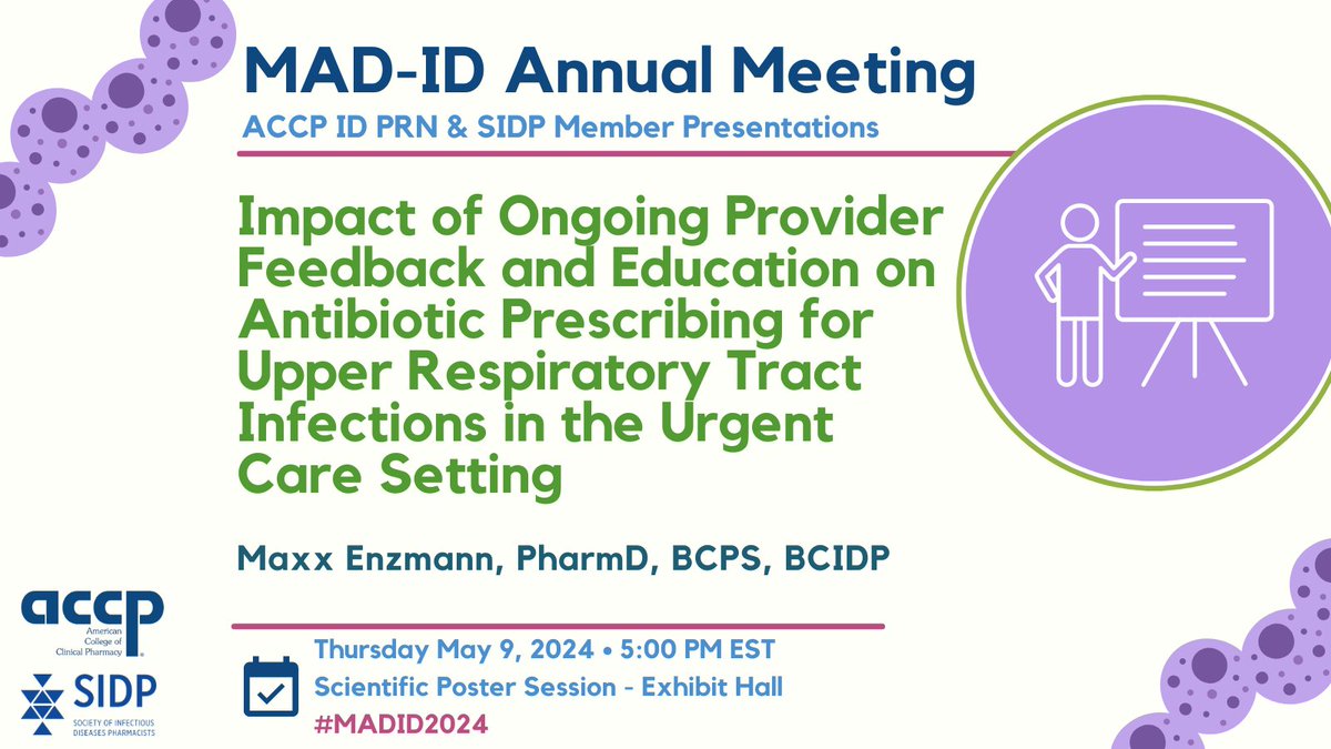 Upper respiratory tract infection stewardship in urgent care can be a great starting point for programs looking to implement outpatient antimicrobial stewardship #MADID2024 @MAD_ID_ASP @SIDPharm @MaxxEnzmann