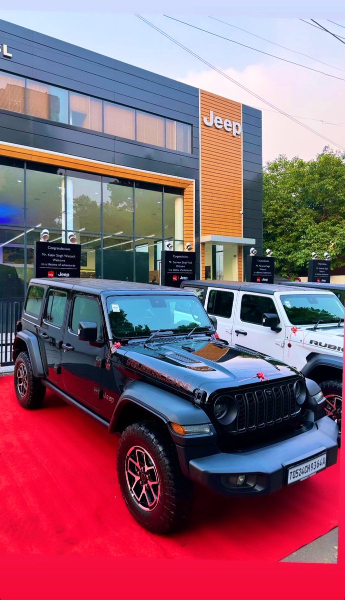 “Yess that’s another two Wrangler Rubicons in our Gerrari offroaders group!” ⚡️ @JeepIndia