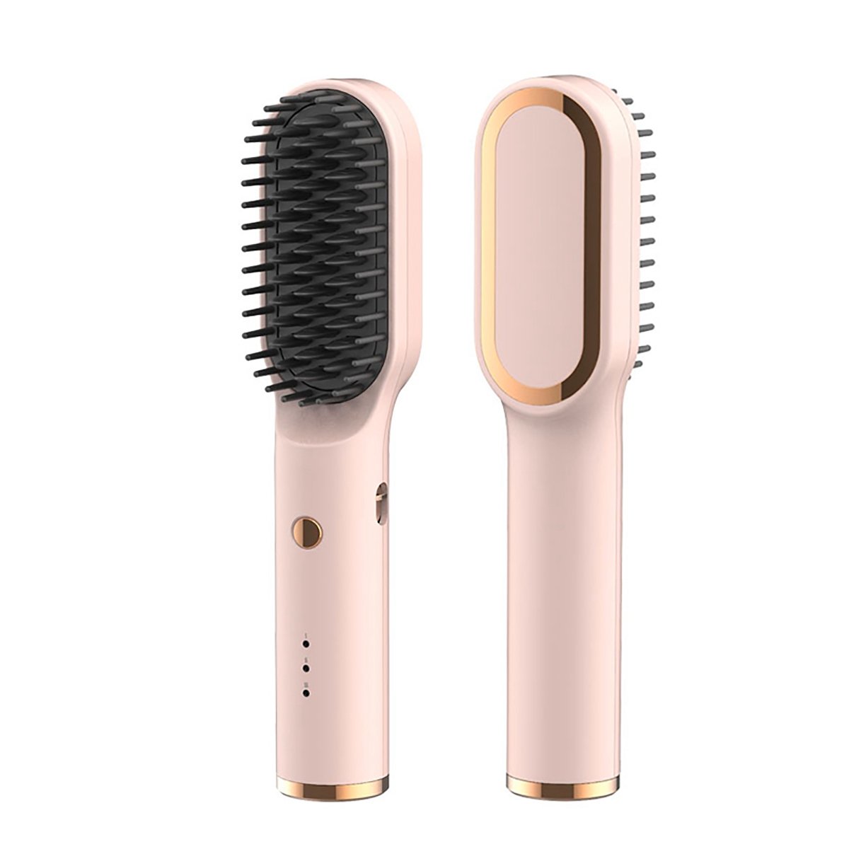 hair straightener brush with 3 levels temperature