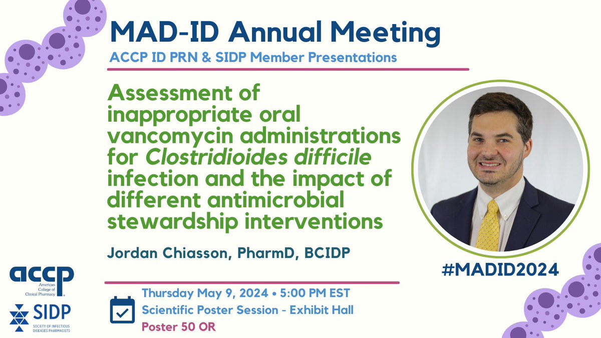 The combination of education, local guidelines, and EHR optimization was shown to be an effective approach as an antimicrobial stewardship intervention to reduce and sustain inappropriate dosing of oral vancomycin for CDI. #MADID2024 @MAD_ID_ASP @SIDPharm @chiassonIDpharm