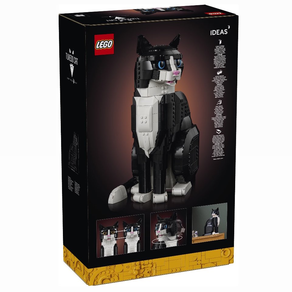 First look at this cute Tuxedo Cat Lego Set! From Lego Ideas ~ #FPN #FunkoPOPNews #Lego #TuxedoCat