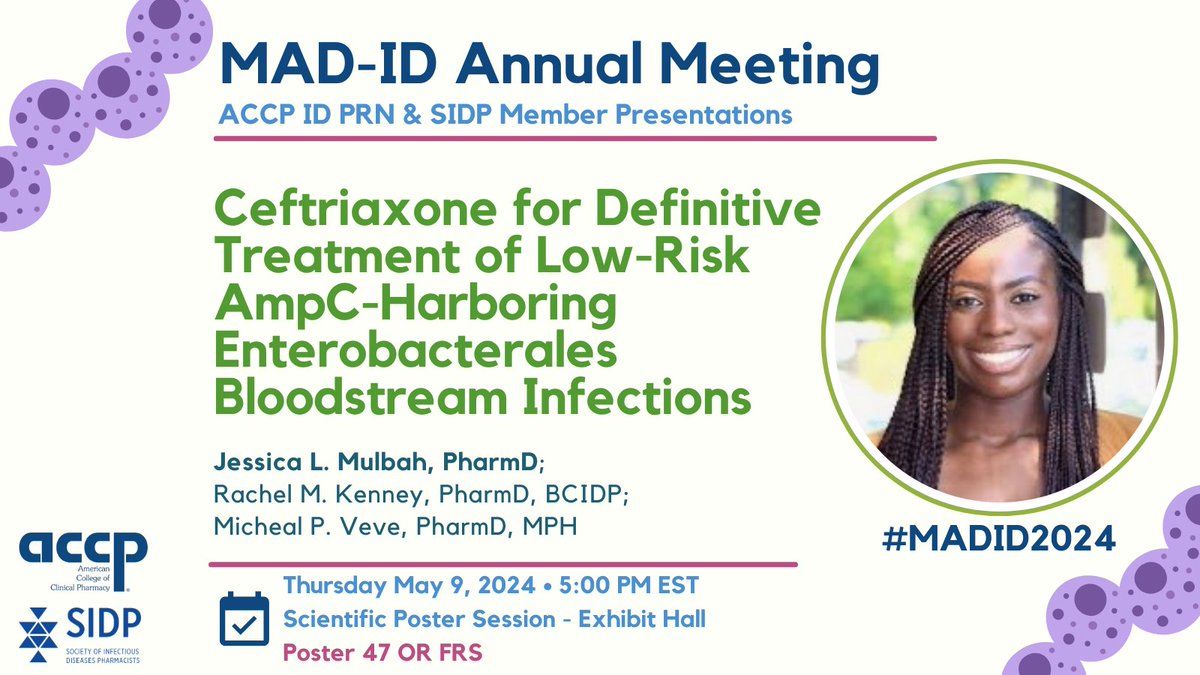 Ceftriaxone may be a viable option for the treatment of low-risk AmpC Enterobacterales. #MADID2024 @MAD_ID_ASP @SIDPharm @JLynePharmGirl @abee_md @BacillusGuy