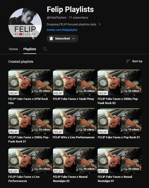 Less than 50K na lang for FAKE FACES to hit 1M views on YT!🙌⚡️

If you're looking for focused playlists, I gotchu Gar!
🔗youtube.com/@FelipPlaylists

@felipsuperior #FELIP