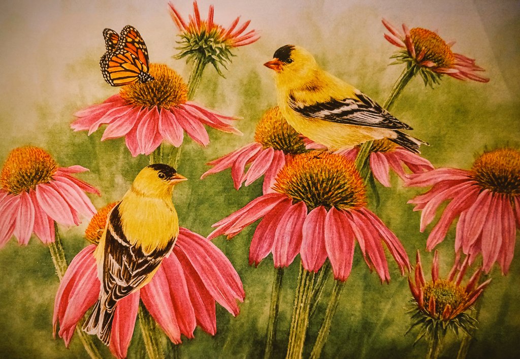 'May flowers are loved by everybody, and by birds and insects too!' #FlowersOfTwitter #MagnificentMay #art #NatureInspired #painting