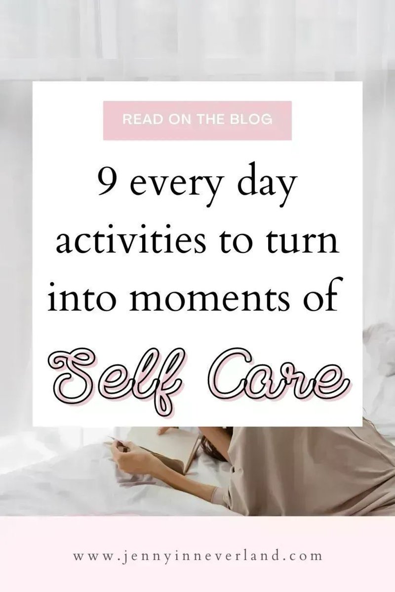 9 EVERY DAY ACTIVITIES YOU CAN TURN INTO MOMENTS OF SELF CARE:

☕️ Making a hot drink of choice 
🚶🏻 Walking to do an errand 
🚿 Your daily shower
🥪 Your lunch break 

Read more in this new post: buff.ly/3NmGixz #bloggerstribe @LovingBlogs #theclqrt