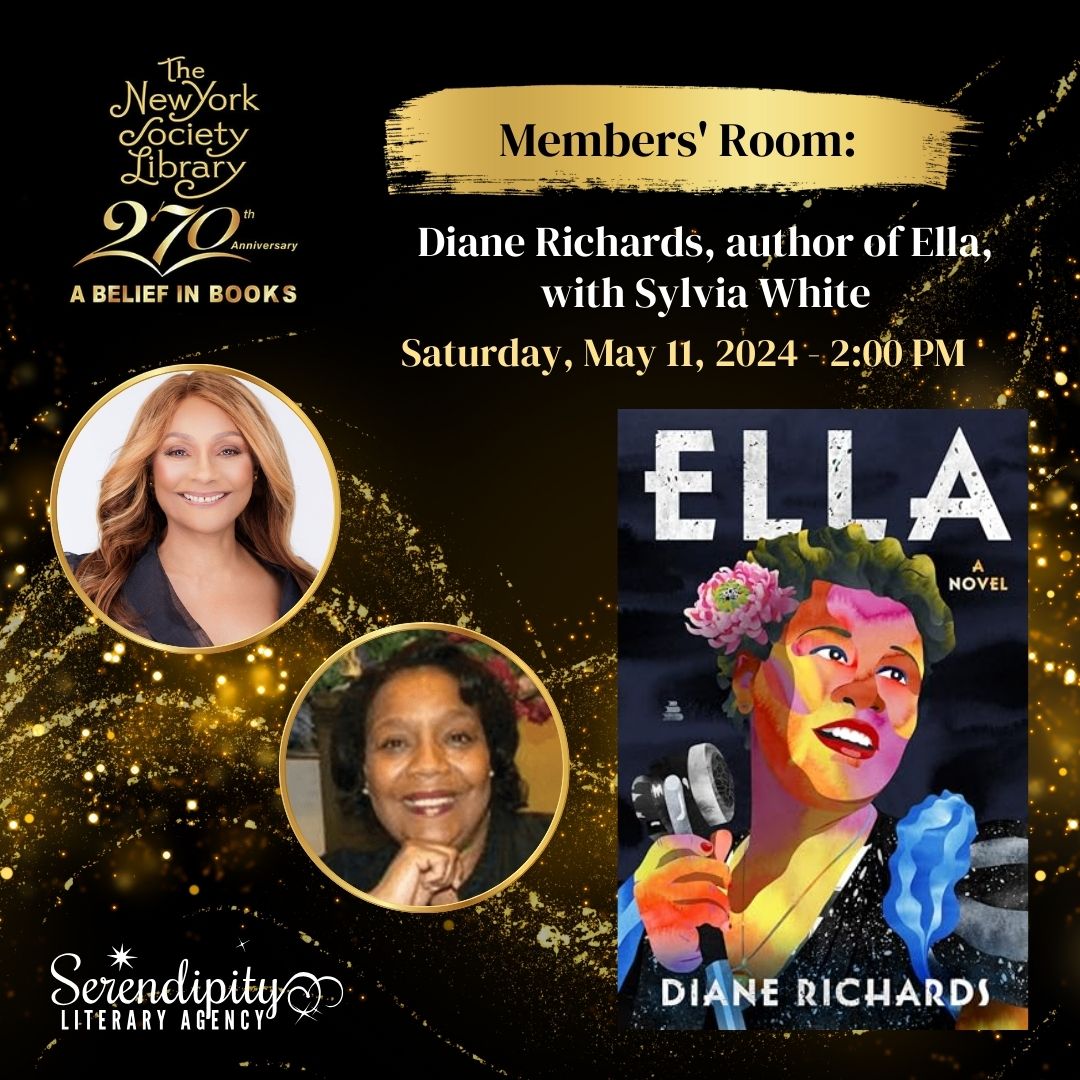 This Saturday, #SerendipityLit and #FolioLit author Diane Richards (@dianerichards_) will be joining Sylvia White, Vice President of the Harlem Writer's Guild, at the New York Society Library (@nysoclib) for a conversation about her debut novel, 'Ella'!

nysoclib.org/events/members…