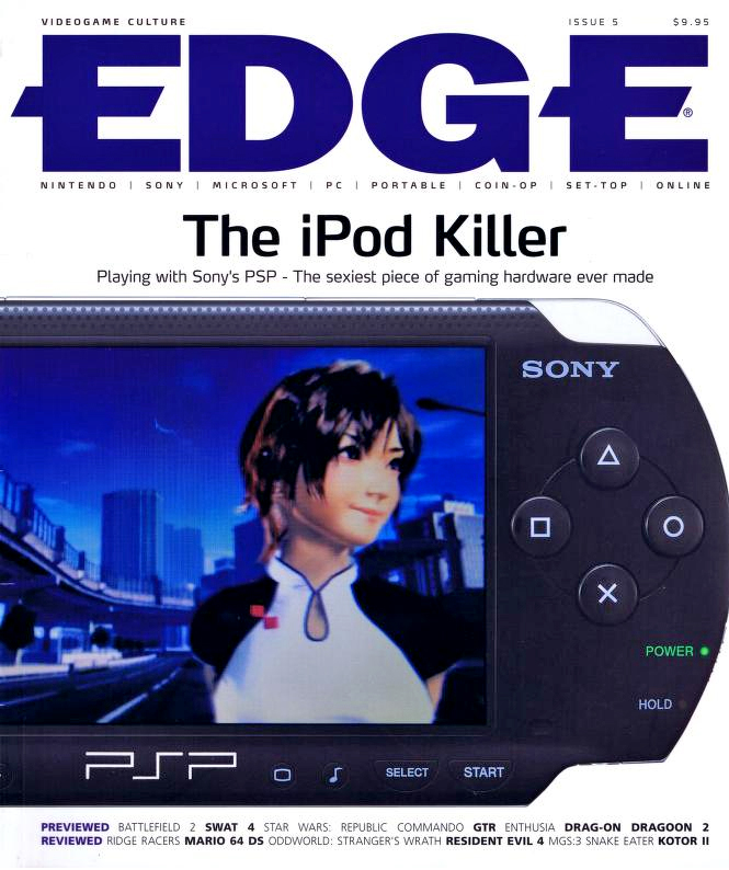 A glimpse into the hype surrounding the PSP launch through the 2005 EDGE magazine cover.