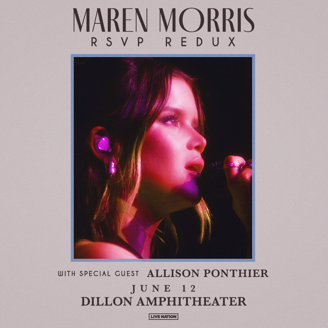 SUPPORT ADDED: @AllisonPonthier will open for @MarenMorris at @townofdillon Amphitheater on June 12th! Grab your tickets here before they're gone: livemu.sc/3VrmUUs