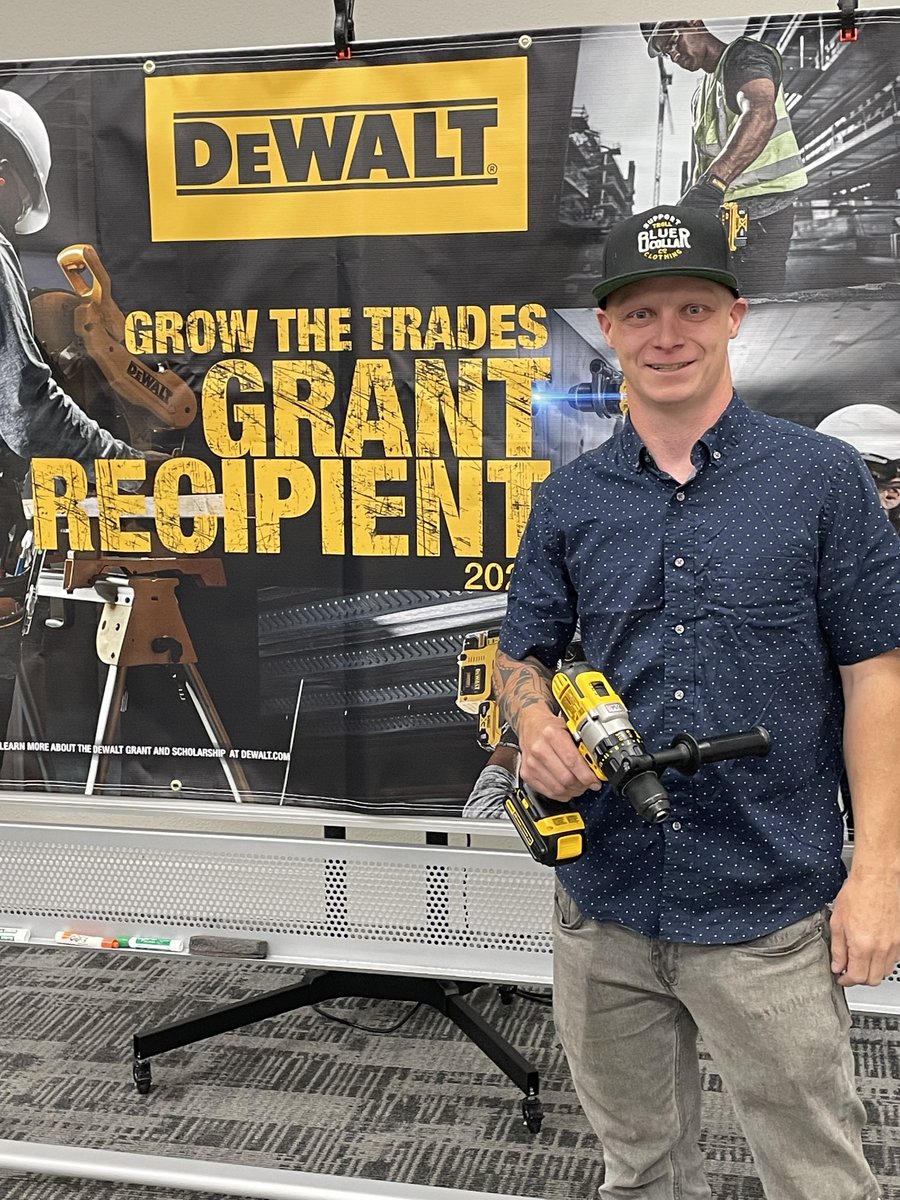 Our students are excited to have these gifts from Dewalt's Grow the Trades Grant 2023. We are over the moon to have the financial support &amp; tools for our trainees. #dewaltgrowthetrades #TrainBuildSucceed #careersinconstruction #skilledtradesNorCal #powertools
