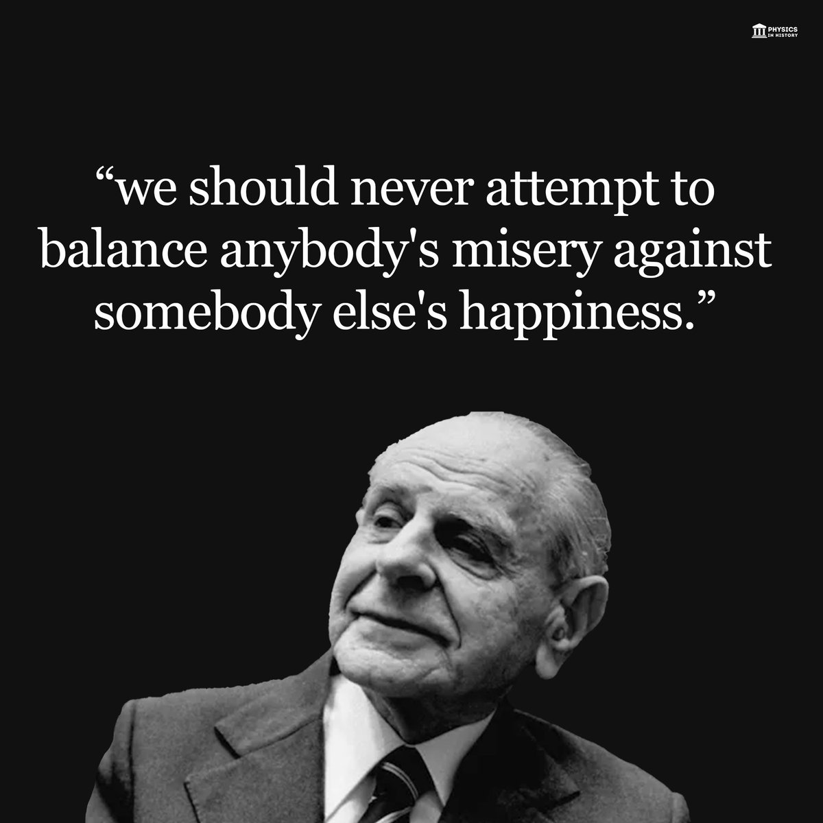 Karl Popper on misery and happiness 💭