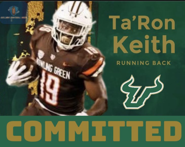 #WKU RB Ta’Ron Keith is transferring to #USF. Keith transferred from Bowling Green earlier this spring to the Hilltoppers, but now he’s heading to South Florida. He had 847 all-purpose yards in 2023, along with 8 TDs