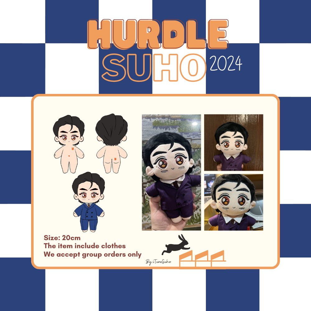 [Fundraising] Hurdle Suho Doll - Worldwide 🐇🌐 Let's get ready for overcome any hurdle! We’re officially opening a second production of this original doll inspired by Hurdle MV. 🔗Buy yours here: forms.gle/GPdReztiFmbYTQ… 🧡 🗓️Until: 24/06/01 #SUHO_1to3 #SUHO #수호 @weareoneEXO
