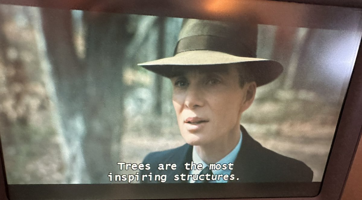 Trees are the most inspiring structures @FilmOppenheimer #Oppenheimer