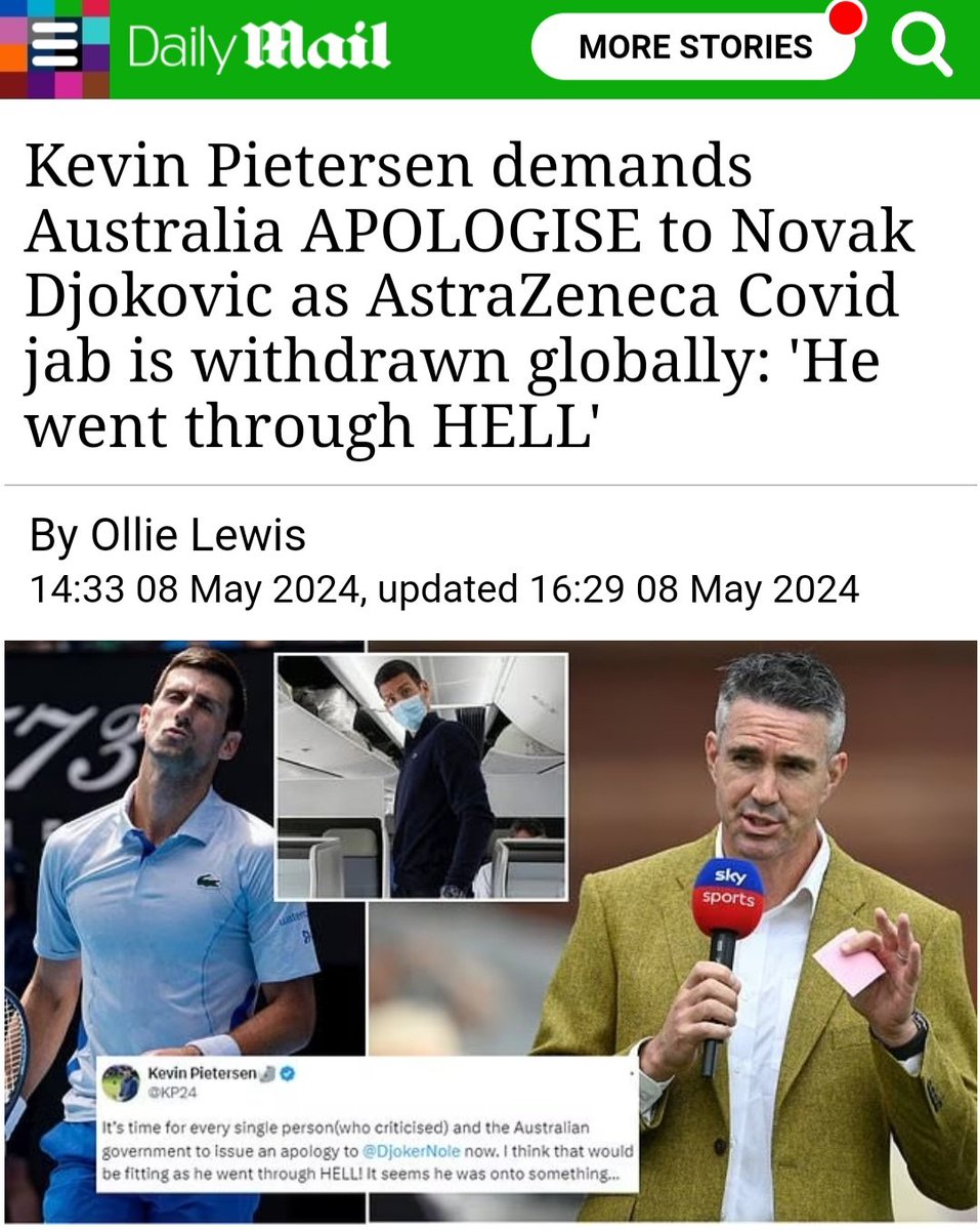 The boomerangs are starting to come around..

While millions of unvaccinated illegals were crossing our border Novak Djokovic was banned from the USA for being unvaccinated..🙄

Mad respect for Novak who stood up to the Covid cabal for over 2 years..💥💪