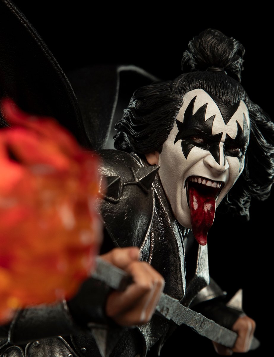 Attention, KISS Army: The Demon is about to be brought to life as a premium 1:4 scale collectible. With a strictly limited edition size, mark your calendar and don’t miss out, as pre-orders are set to ignite the cosmos: Thursday May 16that 2PM (PDT) 🤘 #WētāWorkshop #KISSARMY