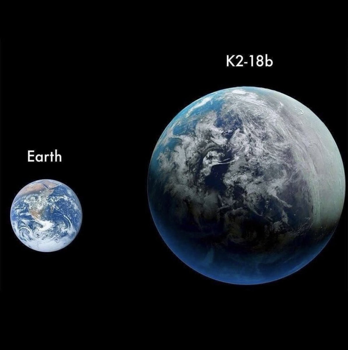 Does extraterrestrial life exist on planet K2-a8b? JWST detected carbon dioxide and methane in its atmosphere. K2-18b is potentially habitable, covered by an ocean and about 2.6 times the size of Earth. It is located 120 light-years from our planet.