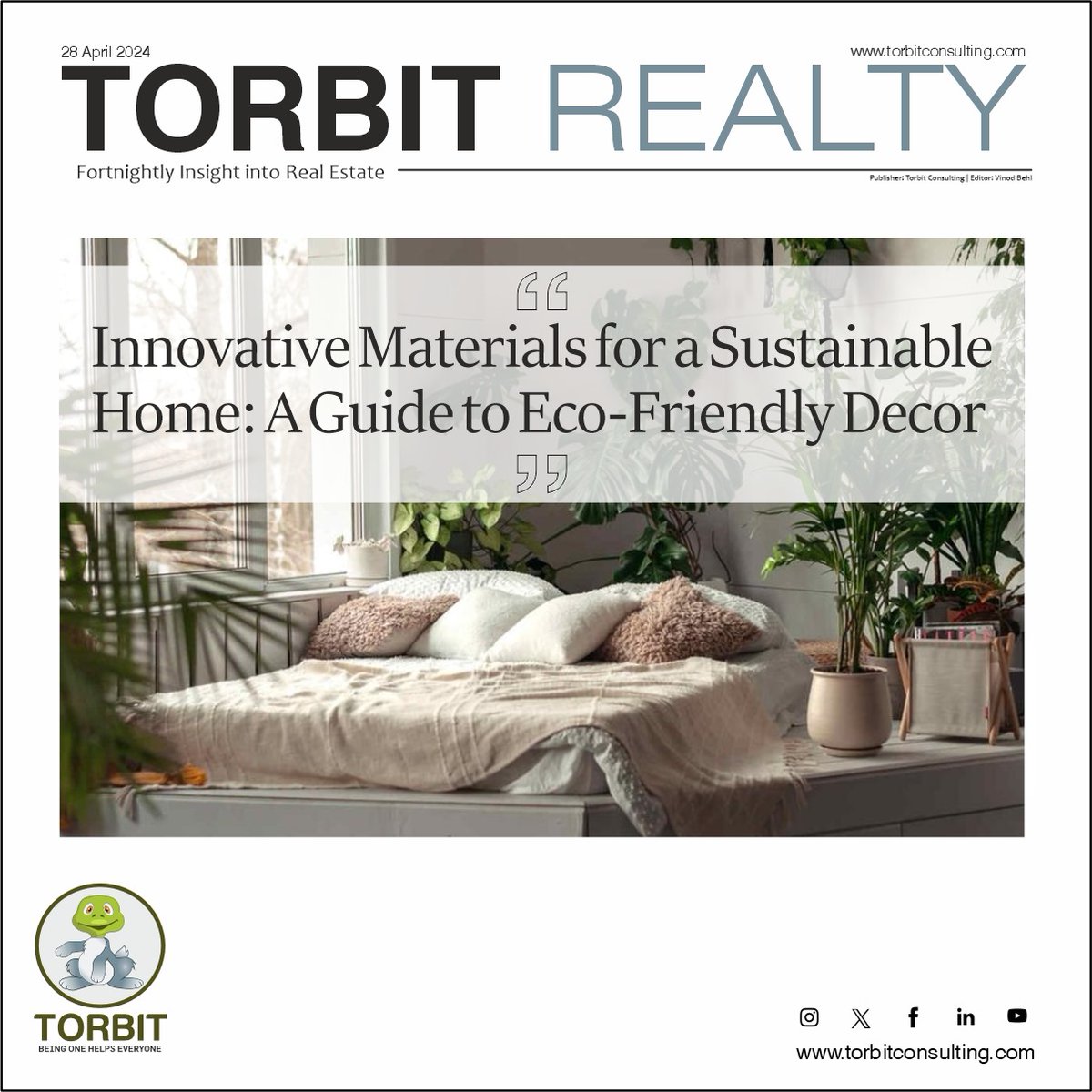 In today's era of thriving construction and high demand for smart and sustainable interior design, the wave of eco-friendly interior has become a popular property.

Read more: bit.ly/3VvNewr

#torbitproperty  #EcoFriendlyDecor  #HomiieStudio #sustainableliving #greenhome