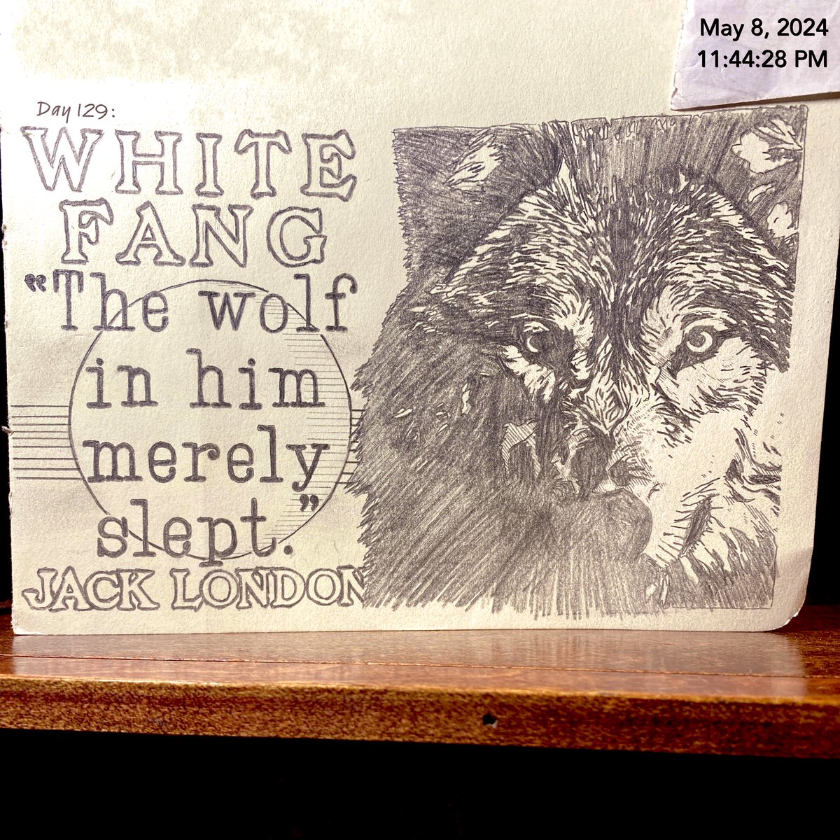 Should the wolf be awoken? Sometimes... #Motivate365 #WildeCardWednesday #JackLondon #WhiteFang