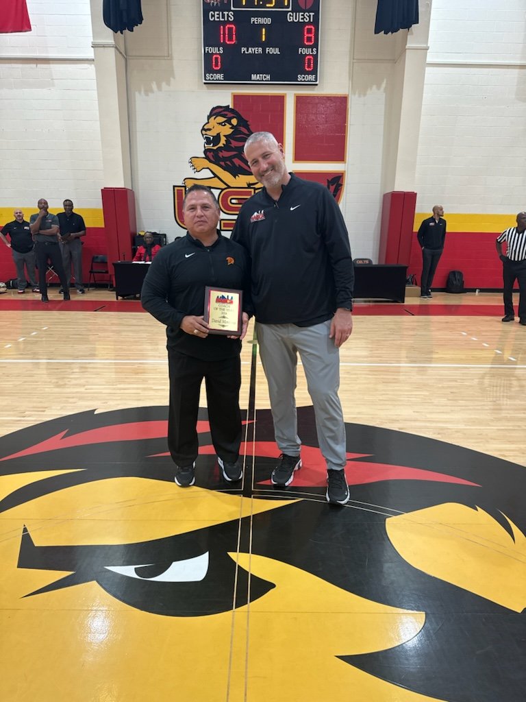 Braden East was selected to play at the Houston Area Basketball Coaches Association All Star Game tonight. Awesome honor for the All State Spartan.
Coach David Montano of Stafford was also awarded the 2024 HABCA Coach of The Year Award during the game.

Great to be a Spartan!