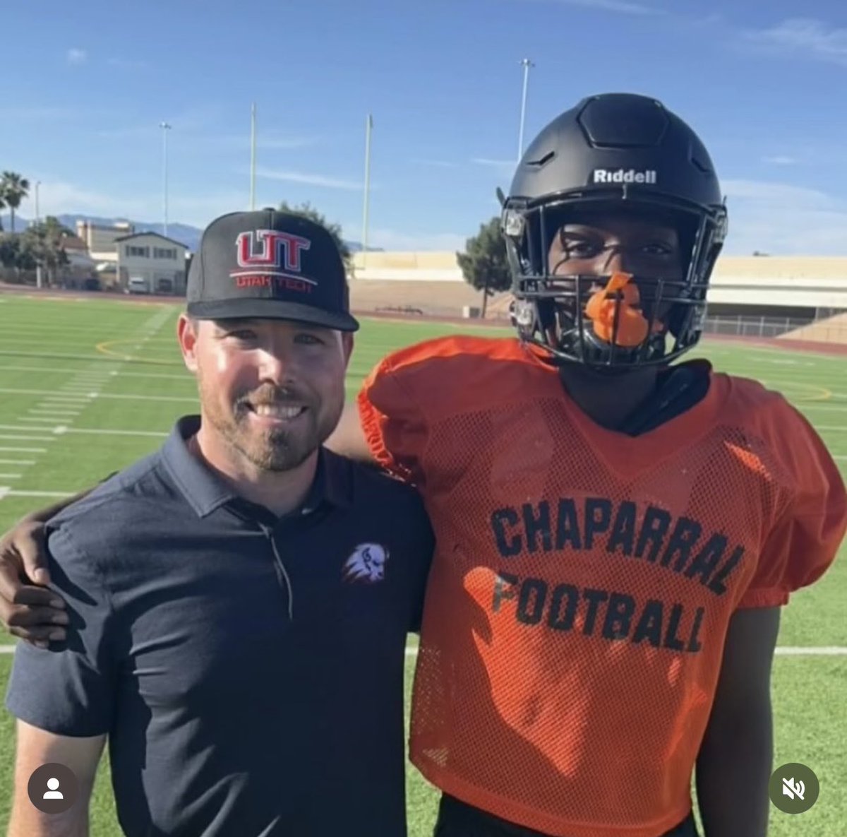 Today, scout from Utah Tech visited Chaparral High School's football practice to evaluate promising student-athlete, David Johnson. 

This is what It's all about. Maintaining above-average grades and providing opportunities beyond high school!

#ChapPride #EastsidePride