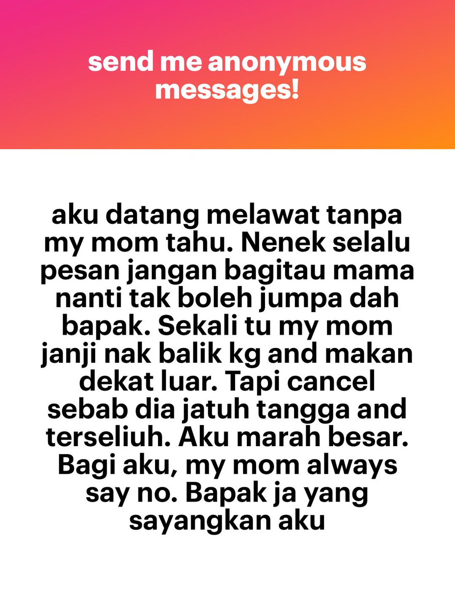 meinmokhtar's tweet photo. Harap sempat laa minta maaf dekat mak ang anon. https://t.co/N9pVeCPZVY
