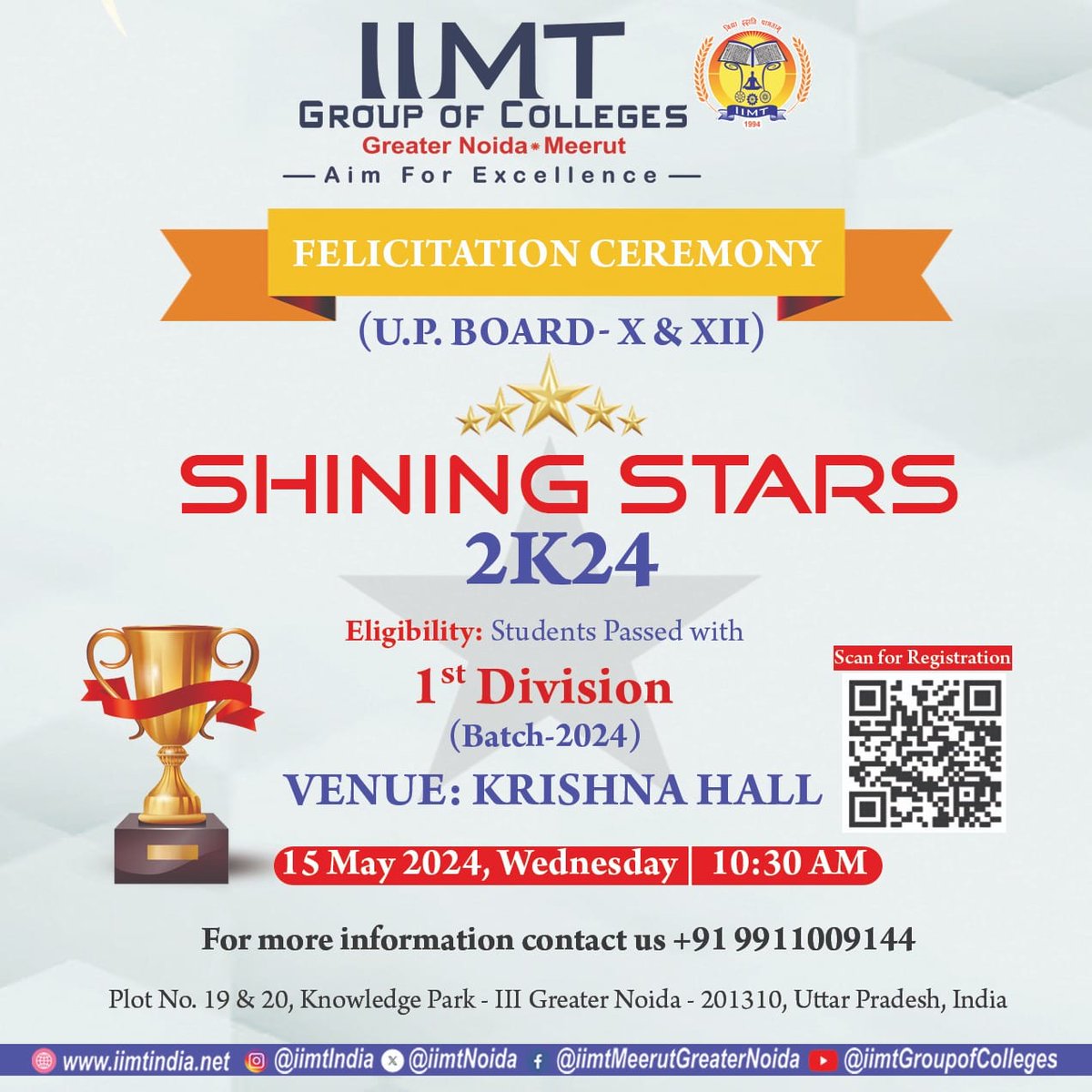 ✨ Shining Stars 2k24 Felicitation Ceremony! . iimtindia.net Call Us: 9520886860 . #IIMTIndia #IIMTNoida #IIMTGreaterNoida #IIMTDelhiNCR #IIMTian #ShiningStars2k24 #FelicitationCeremony #UPBoard #ClassX #ClassXII #Achievement #Success #Inspiration