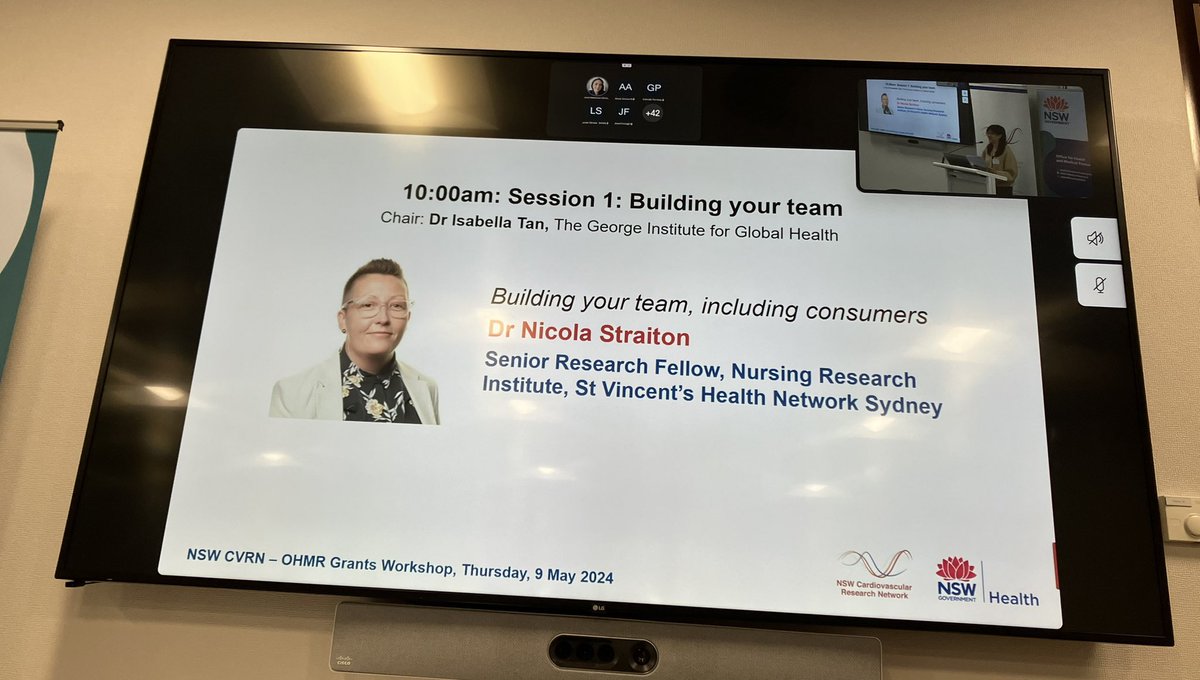 Thanks @NSWCVRN @MedResearchNSW for the invitation to present at the NSW CVRN-OHMR Researcher Grants Workshop 🫀, great to share some of my very early learnings on building a research team and learnt lots from colleagues presenting @Dr_NChapman @JuleeMcDonagh @AshishMisraLab