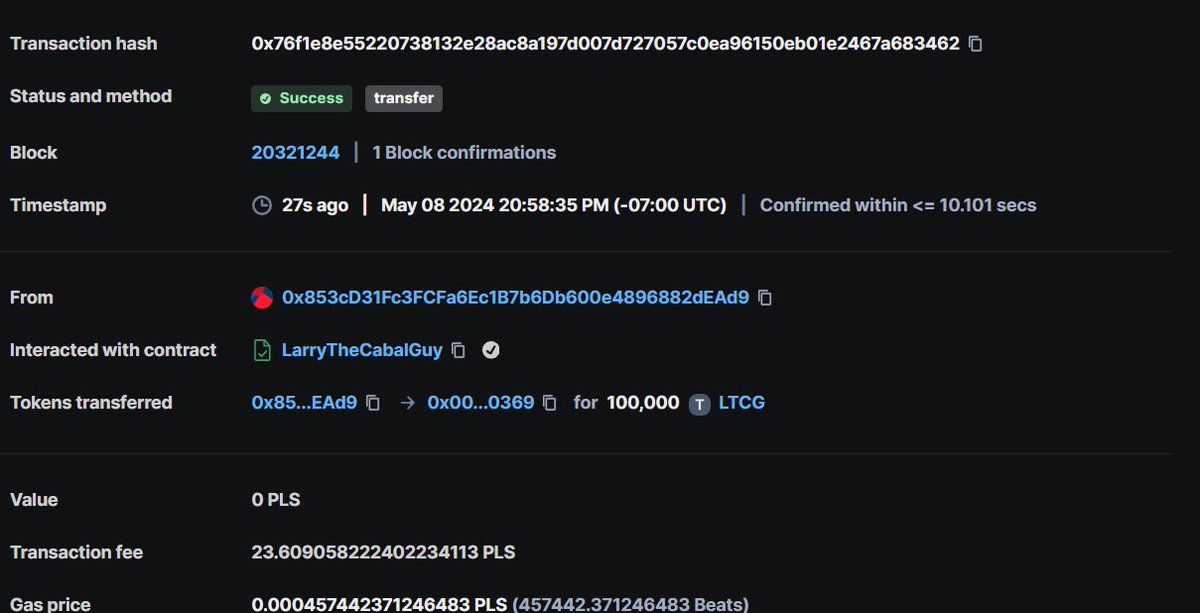 CabalGuyPLS's tweet photo. Just burned 1% of the $LTCG supply making it even more scarce. This means getting a 1% bag is now cheaper and more valuable than it was before. 

Come say Hi in the Telegram and join us for some fun art and twitter raids! 

https://t.co/jNByUUx2hx

https://t.co/fFDhpPIRQT https://t.co/0eq2wMmAgL