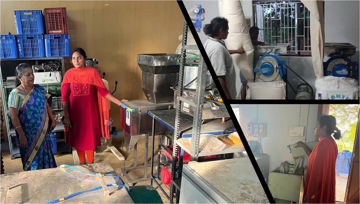 Agribusiness
Aara Traders, run by Ms. E. Kavitha as a proprietorship firm focusing on millet value addition, has significantly expanded its production capacity. Originally capable of processing 300 kilograms per day, it now processes up to 3000 kilograms daily.