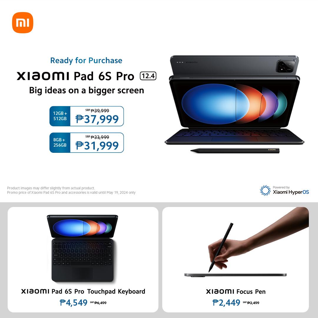 Bigger is definitely better with the #XiaomiPad6SPro! Get first dibs on this device for Php 2,000 OFF and 30% OFF on accessories upon purchase in Xiaomi Stores nationwide. Promotion will run from May 10 to 19. #BigOnBigger