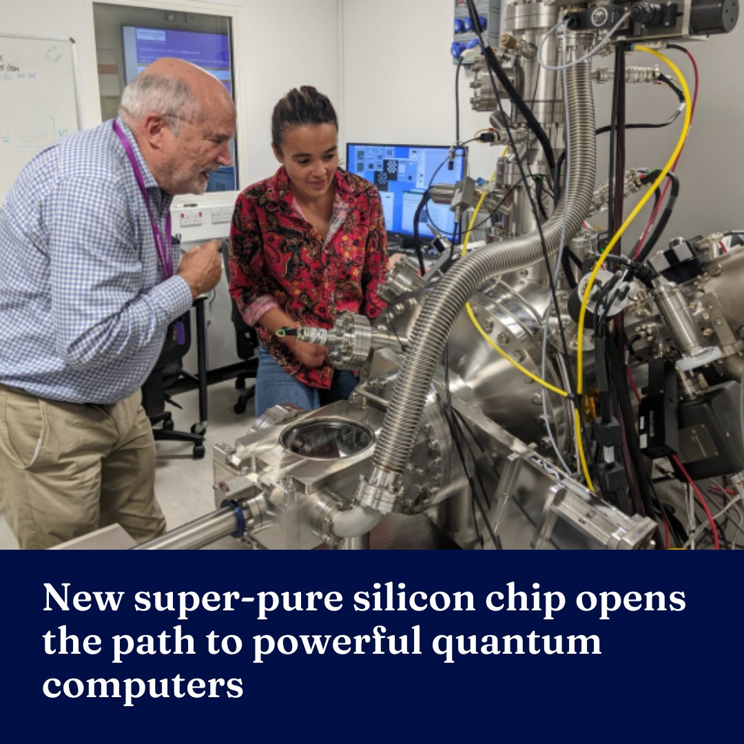 .@SciMelb researchers have invented a new technique to engineer ultra-pure silicon and say it's the perfect material to make scalable quantum computers with high accuracy. Learn about it's potential to overcome a critical barrier to quantum computing → unimelb.me/44uDLYV
