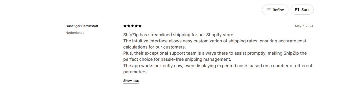 cirklestudio's tweet photo. 100+ rules for creating custom shipping rates on @Shopify!
ShipZip helps 3000+ Shopify merchants perfectly manage complex shipping rates.
Happy user's feedback π
#ShipZip #Shopify #ShopifyAppStore #Review https://t.co/q3yn6TjtLv