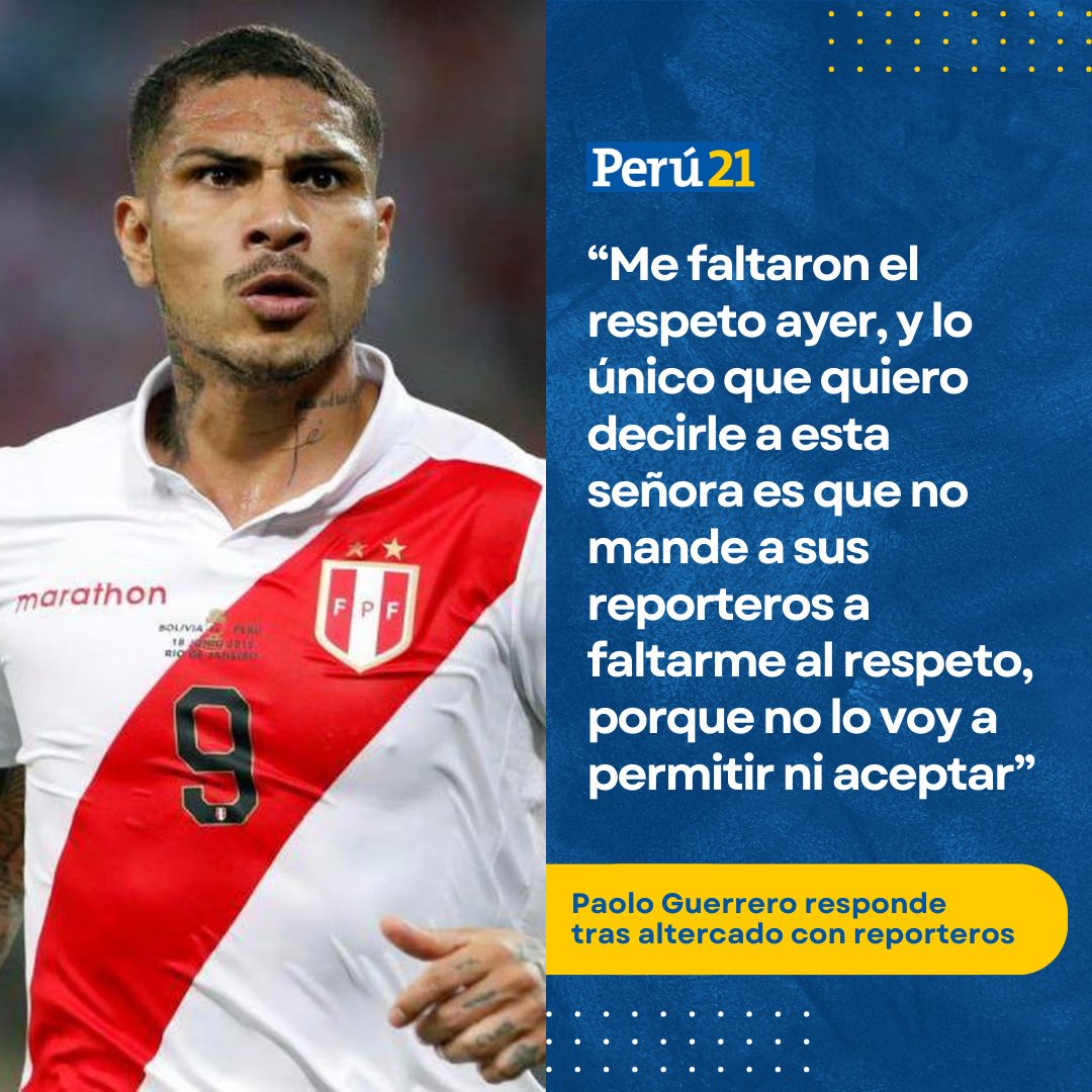 Paolo Guerrero se pronunció a través de sus redes sociales en respuesta a las imágenes difundidas por el programa de espectáculos “Magaly TV: La Firme”, donde se le ve ‘enfrentándose’ a unos reporteros.

📲 Mayores detalles en bit.ly/4aigiLD