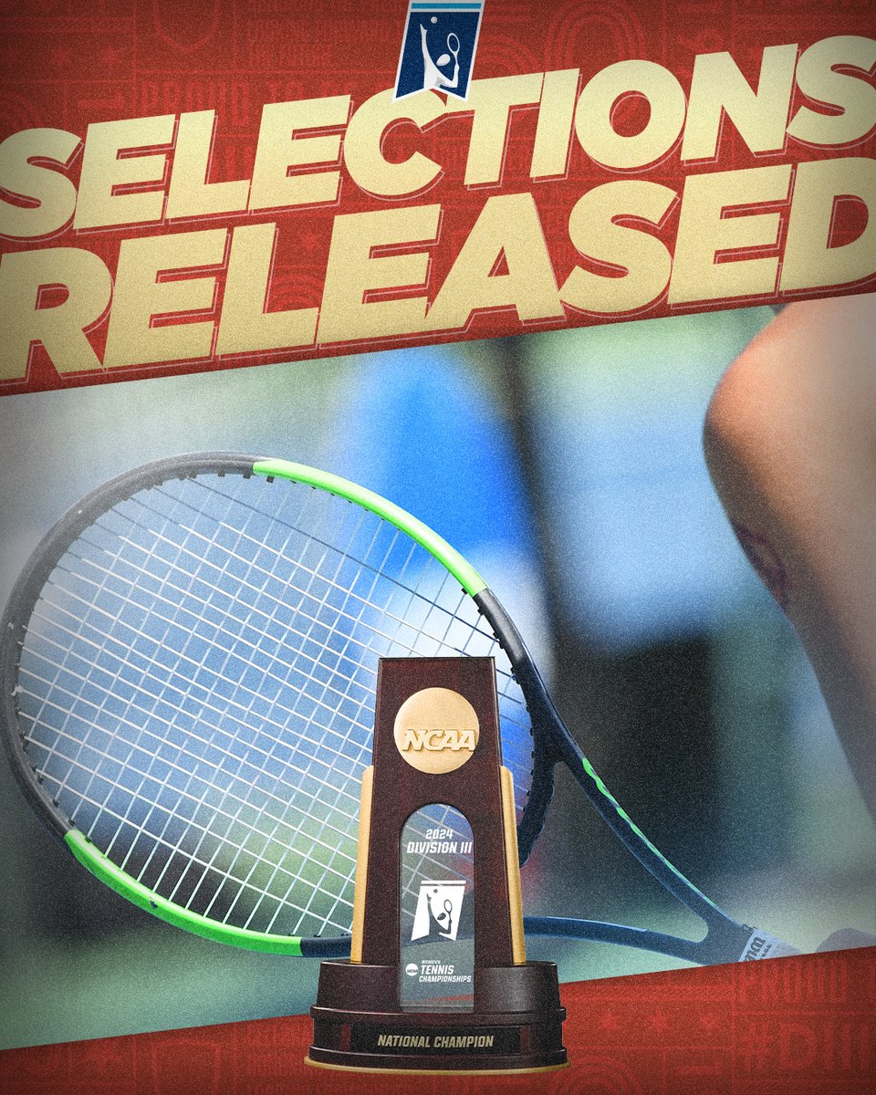 Take a look at selections for the women's #d3tennis singles and doubles championships 🎾🏆 🔗 on.ncaa.com/24D3WTindiv #DIII50 | #WhyD3
