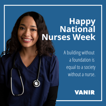 May 6-12 is #NationalNursesWeek, an annual week-long celebration of the nurses. We at Vanir are deeply grateful for all nurses do to keep us safe and well! #WeAreVanir #HealthcareHeroes #HealthcareWorkers #ThankaNurse #YouMakeaDifference